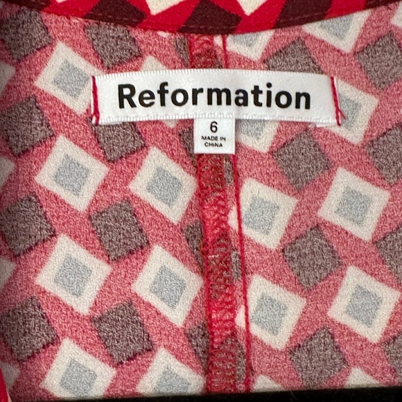 Reformation Bev Jumpsuit Red NWT size 6 - Picture 3 of 5